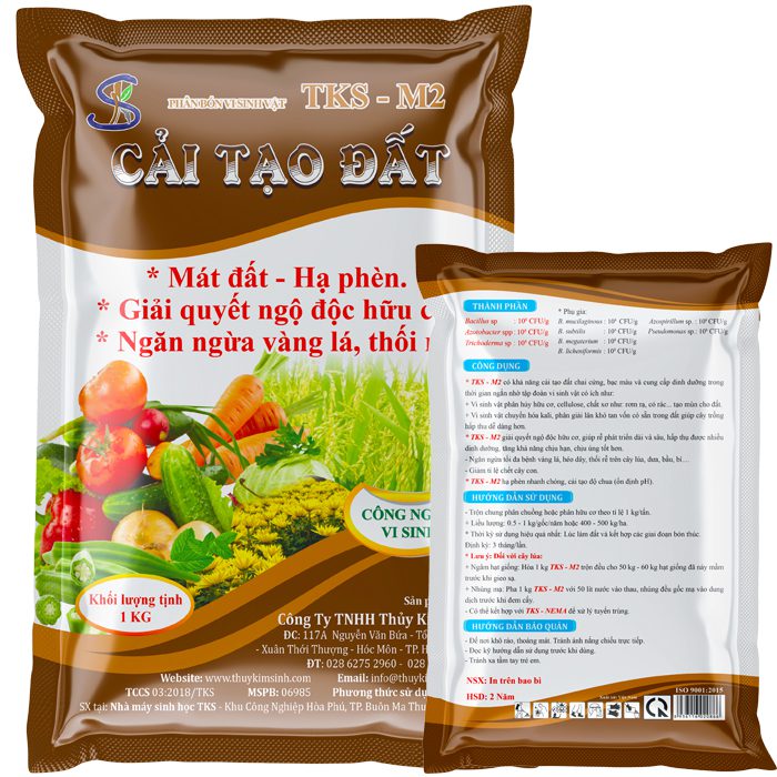 Phân Bón Cải Tạo Đất TKS M2: Hạ Phèn, Mát Đất Ngăn Thối Rễ