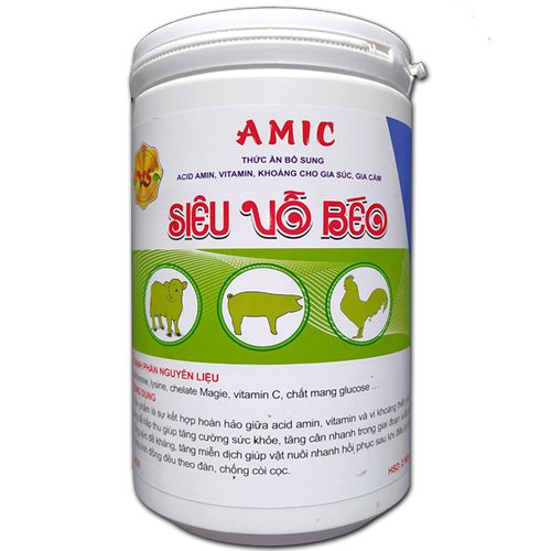 Thức Ăn Bổ Sung Vỗ Béo AMIC: Tăng Cân Nhanh Cho Gia Súc, Gia Cầm