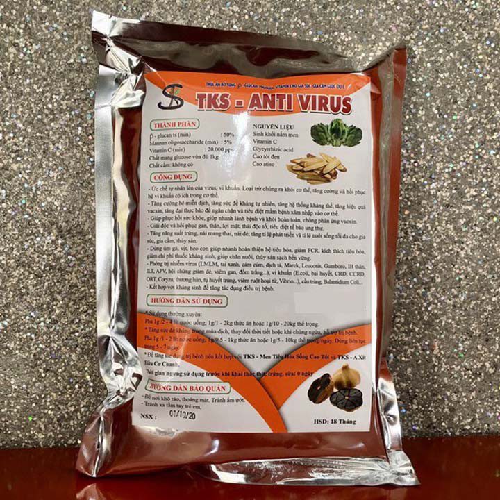 THỨC ĂN BỔ SUNG TKS – ANTI VIRUS ( GÓI 1KG )