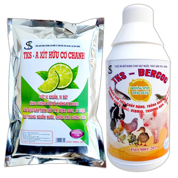 Thuốc đặc trị Cầu Trùng, E.Coli, Thương Hàn ở gà, vịt, heo, bò