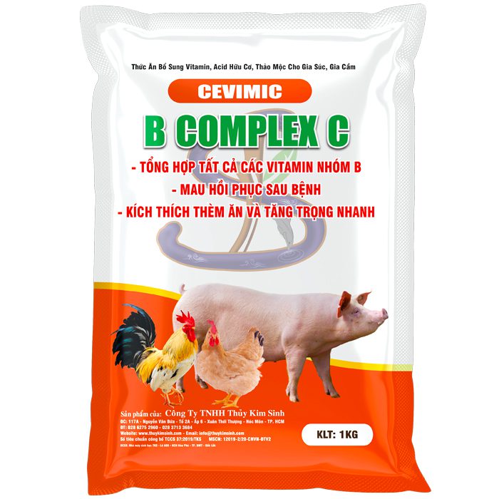 Bổ sung Vitamin B Complex C cho gà (CEVIMIC) Vitamin tổng hợp