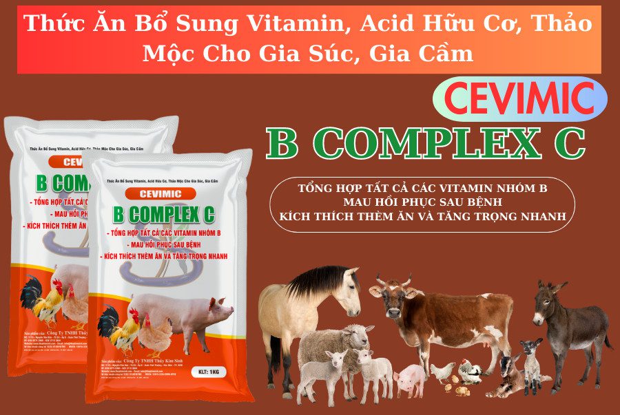 Bổ sung Vitamin B Complex C cho gà (CEVIMIC) Vitamin tổng hợp - Ảnh 3
