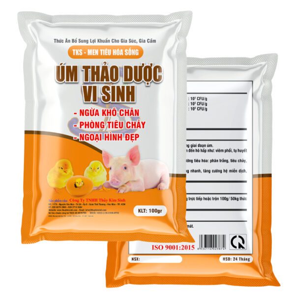 Men tiêu hóa cho gia cầm, gia súc: ÚM THẢO DƯỢC VI SINH