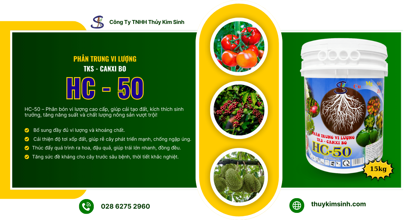 Phân Bón Bổ Sung Vi Lượng Và Khoáng Chất TKS Canxibo HC 50 Phân Bón Bổ Sung Vi Lượng Và Khoáng Chất TKS Canxibo HC 50